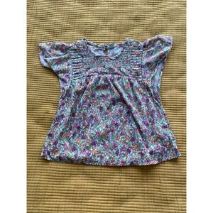 Women's Old Navy Floral Flutter Sleeve Babydoll Top Size‎ XS